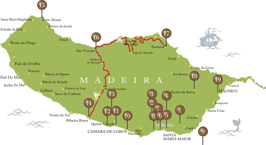 Madeira Island Map